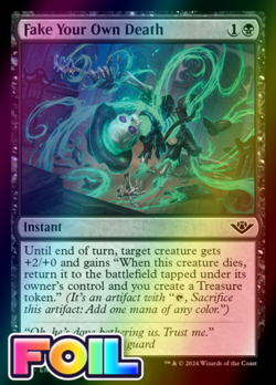 x1 Fake Your Own Death OTJ MTG 87 FOIL COMMON M/NM 1x - Image 1