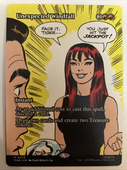Unexpected Windfall (Borderless) - MTG Marvel’s Spider-Man M 0029 MAR Regular - Image 1
