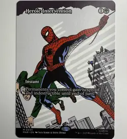Heroic Intervention - Spider-Man MTG Regular Borderless #34 NM Marvel - Image 1