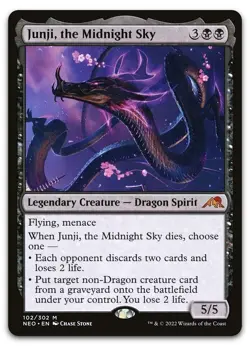 Junji, the Midnight Sky #102 (NM) Kamigawa Neon Dynasty NEO Magic MTG fresh - Image 1