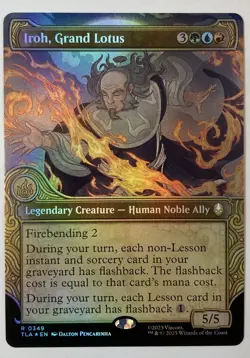 Near Mint Iroh Grand Lotus (Showcase) #0349, MTG Avatar: The Last Airbender Foil - Image 1