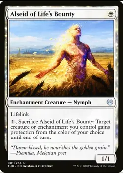 X 1 Alseid of Life's Bounty NM Theros Beyond Death THB 001 MTG Magic Gathering - Image 1