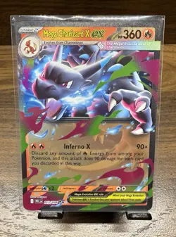 Pokemon TCG Mega Charizard X Ex 013/094 Phantasmal Flames Double Rare NM Card - Image 1