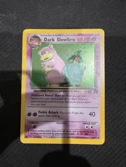Dark Slowbro 12/82 Team Rocket Set Holo Rare Pokemon Card Nintendo TCG WOTC NM - Image 1