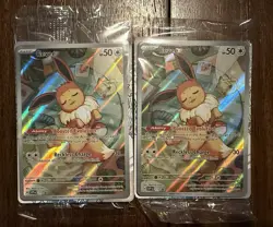 Pokemon Eevee SVP 173 Black Star Promo Prismatic Evolutions NM SealedX2 - Image 1