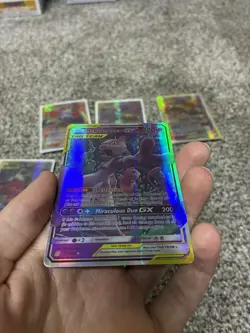 Mewtwo & Mew GX 71/236 Full Art Holo TAG TEAM - Unified Minds - Pokemon TCG - Image 3