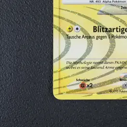 Arceus LV. 100 Pokemon Karte TCG Holo Platin Arceus AR6 /E31 - Image 5