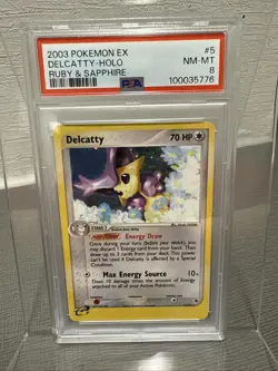 2003 Pokemon EX Ruby & Sapphire Delcatty Holo PSA 9 - Image 1