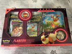 Pokemon Flareon VMAX Premium Collection Box Alt Art Promo SWSH180 Factory Sealed - Image 1