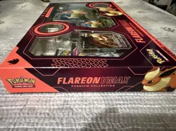 Pokemon Flareon VMAX Premium Collection Box Alt Art Promo SWSH180 Factory Sealed - Image 4