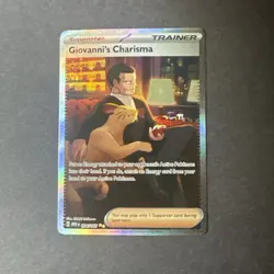 2023 Pokemon SV151 Giovanni's Charisma #204/165 - Image 1