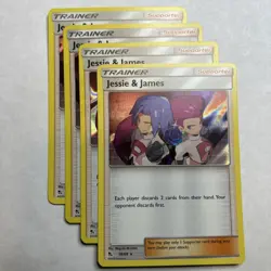 Jessie and James 58/68 Playset Of 4x - Hidden Fates NM Pokemon TCG - Image 1