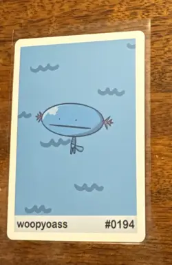 Woopyoass (Wooper) #0194 - Gen 2 Pookiemoot Fan Art - Pokemon - Image 1