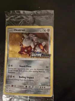 Heatran Sealed Promo Ultra Prism Stamped Sun & Moon 88/156 Pokemon TCG - Image 1