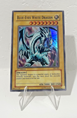Yu-Gi-Oh! Blue-Eyes White Dragon SKE-001 1st Edition Super Rare - Image 1