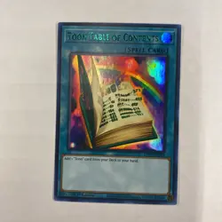 YUGIOH! TCG Toon Table of Contents (Green) LDS1-EN069 Near Mint NM - Image 1