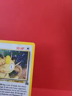 Pokemon Karte/card - Meowth Mauzi Black Star Promo 10 SWIRL Holo Near Mint - Image 3