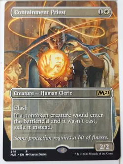 Containment Priest - Showcase - Magic 2021 Core Set M21- Magic the Gathering MTG - Image 1