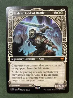 1x Halvar, God of Battle SHOWCASE Kaldheim MTG Magic the Gathering - Image 1