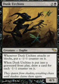 1x Dusk Urchins Light Play, English Shadowmoor MTG Magic - Image 1