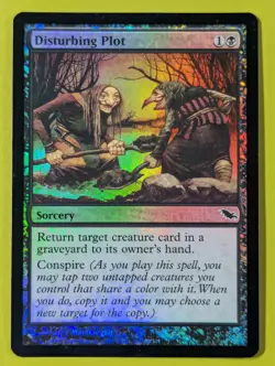 FOIL Disturbing Plot x1 Shadowmoor 1x Magic the Gathering MTG - Image 1