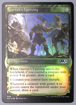 Garruk's Uprising - Showcase - Foil - 308 - Core Set 2021 (M21) MTG - Image 1