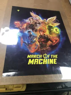 Magic The Gathering March Of The Machine Foil Promo Poster - Image 1