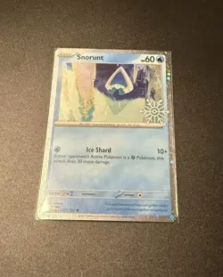 Pokemon Card Snorunt 037/182 - Paradox Rift Holo Holiday Stamp - Cosmic Holo - Image 1