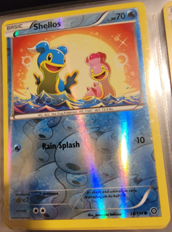 Reverse Holo Foil Shellos # 28/114 Steam Siege Set Pokemon Cards NM/MINT - Image 1
