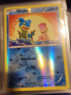Reverse Holo Foil Shellos # 28/114 Steam Siege Set Pokemon Cards NM/MINT - Image 2