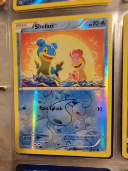 Reverse Holo Foil Shellos # 28/114 Steam Siege Set Pokemon Cards NM/MINT - Image 3