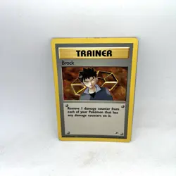 Pokemon TCG Trainer Brock Gym Heroes 98/132 Unlimited Non-Holo Rare - Image 1