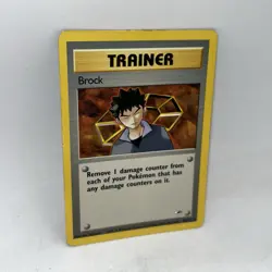 Pokemon TCG Trainer Brock Gym Heroes 98/132 Unlimited Non-Holo Rare - Image 2