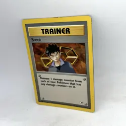 Pokemon TCG Trainer Brock Gym Heroes 98/132 Unlimited Non-Holo Rare - Image 3