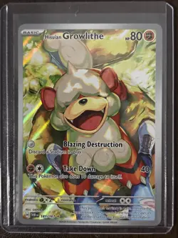 Pokemon TCG Hisuian Growlithe 181/167 Illustration Rare Twilight Masquerade - Image 1