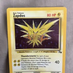 Zapdos 15/62 Holo - Rare 1999 WOTC Fossil Set Pokemon TCG Card - Near Mint (NM) - Image 3