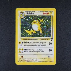 Raichu - Pokemon Karte TCG WOTC 16/130 Vintage Holo Base Set 2 /E43 - Image 2