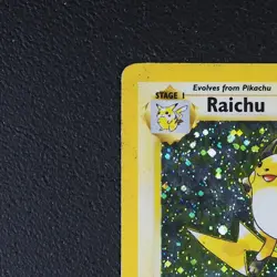 Raichu - Pokemon Karte TCG WOTC 16/130 Vintage Holo Base Set 2 /E43 - Image 3