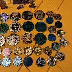 Pokemon TCG Coin Lot & Acrylic Figures | x56 Coins - Image 4