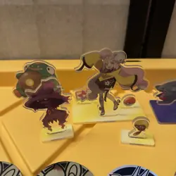 Pokemon TCG Coin Lot & Acrylic Figures | x56 Coins - Image 5