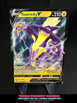 Toxtricity V 070/192, Rebel Clash, Pokemon, NM - Image 1