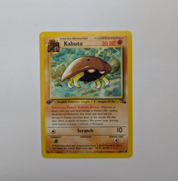 1999 WOTC Pokemon Fossil 1st Edition Card 50/62 Kabuto LP-NM English - Image 1