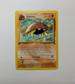 1999 WOTC Pokemon Fossil 1st Edition Card 50/62 Kabuto LP-NM English - Image 1