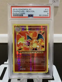 2016 Pokemon XY Evolutions Charizard Reverse Foil 11/108 Mint PSA 9 - Image 1
