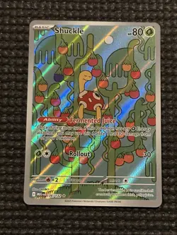Pokemon Card Shuckle Illustration Rare ME01: Mega Evolution 136/132 NM - Image 1