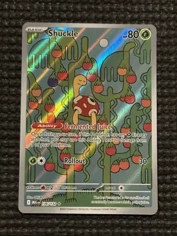 Pokemon Card Shuckle Illustration Rare ME01: Mega Evolution 136/132 NM - Image 2