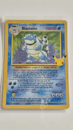 Blastoise 2/102 Celebrations 25th Anniversary 2021 Holo Pokemon Card NM - Image 1