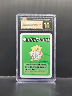 CGC PRISTINE 10 Togepi Old Maid Playing Cards 2023 Japanese Pokemon Card - Image 1