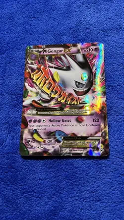 Pokemon TCG M Gengar EX XY166 Shiny Holo Black Star Promo Card - Image 1