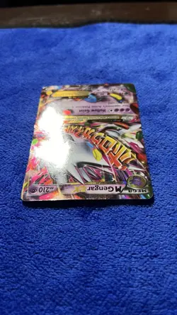 Pokemon TCG M Gengar EX XY166 Shiny Holo Black Star Promo Card - Image 5